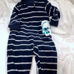 striped polar bear footies pajamas